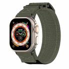 For Apple Watch Series 9 41mm Nylon Hook And Loop Fastener Watch Band(Grey) - 1