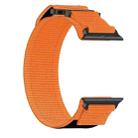 For Apple Watch Series 7 45mm Nylon Hook And Loop Fastener Watch Band(Orange) - 3