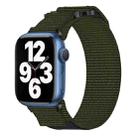 For Apple Watch Series 7 45mm Nylon Hook And Loop Fastener Watch Band(Army Green) - 1