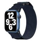 For Apple Watch Series 7 45mm Nylon Hook And Loop Fastener Watch Band(Blue) - 1