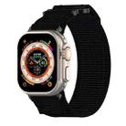 For Apple Watch SE 40mm Nylon Hook And Loop Fastener Watch Band(Black) - 1