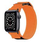 For Apple Watch Series 6 40mm Nylon Hook And Loop Fastener Watch Band(Orange) - 1