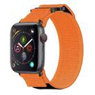 For Apple Watch Series 4 40mm Nylon Hook And Loop Fastener Watch Band(Orange) - 1