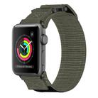 For Apple Watch Series 3 38mm Nylon Hook And Loop Fastener Watch Band(Grey) - 1