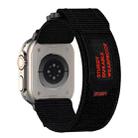For Apple Watch Series 3 42mm Nylon Hook And Loop Fastener Watch Band(Black) - 2