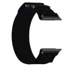 For Apple Watch Series 3 42mm Nylon Hook And Loop Fastener Watch Band(Black) - 3