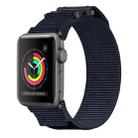 For Apple Watch Series 2 42mm Nylon Hook And Loop Fastener Watch Band(Blue) - 1