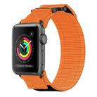 For Apple Watch Series 2 38mm Nylon Hook And Loop Fastener Watch Band(Orange) - 1