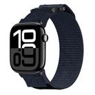 For Apple Watch Series 10 42mm Nylon Hook And Loop Fastener Watch Band(Blue) - 1