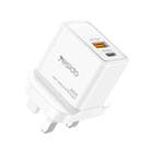 Yesido YC80 PD20W Dual Port Type-C GaN Charger, UK Plug - 1