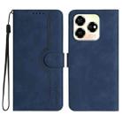 For ZTE Axon 60 Heart Pattern Skin Feel Leather Phone Case(Royal Blue) - 1
