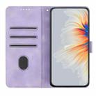 For ZTE Blade A75 4G Heart Pattern Skin Feel Leather Phone Case(Purple) - 3