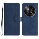 For ZTE Blade A75 5G / Nubia Focus Heart Pattern Skin Feel Leather Phone Case(Royal Blue) - 1
