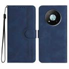 For ZTE Voyage 41 5G Heart Pattern Skin Feel Leather Phone Case(Royal Blue) - 1