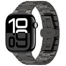 For Apple Watch Series 10 46mm Twill Stainless Steel Watch Band(Black) - 1