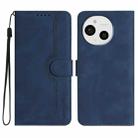 For Sharp Aquos Sense9 Heart Pattern Skin Feel Leather Phone Case(Royal Blue) - 1