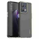 For OPPO Reno8 5G Global Candy Series TPU Phone Case(Transparent Grey) - 1