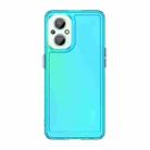For OPPO Reno8 Z 5G Candy Series TPU Phone Case(Transparent Blue) - 1
