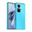For OPPO Reno10 Global Candy Series TPU Phone Case(Transparent Blue) - 1