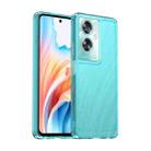 For OPPO A2 5G Candy Series TPU Phone Case(Transparent Blue) - 1