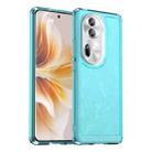 For OPPO Reno11 Pro Global Candy Series TPU Phone Case(Transparent Blue) - 1