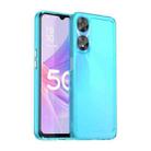 For OPPO A1x Candy Series TPU Phone Case(Transparent Blue) - 1