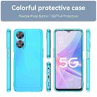 For OPPO A1x Candy Series TPU Phone Case(Transparent Blue) - 2