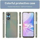 For OPPO A2X Candy Series TPU Phone Case(Transparent Grey) - 2