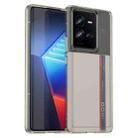 For vivo iQOO 10 Pro Candy Series TPU Phone Case(Transparent Grey) - 1