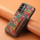 For Samsung Galaxy A05s Card Slot Holder Phone Case(Spring Green) - 2