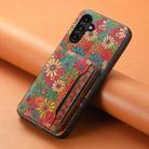 For Samsung Galaxy A15 Card Slot Holder Phone Case(Spring Green) - 2