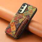 For Samsung Galaxy A25 Card Slot Holder Phone Case(Autumn Yellow) - 2