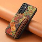 For Samsung Galaxy A35 Card Slot Holder Phone Case(Autumn Yellow) - 2