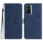 For vivo iQOO U5e 5G/Y30 5G/Y33e 5G Heart Pattern Skin Feel Leather Phone Case(Royal Blue) - 1