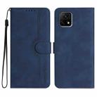 For vivo Y72 5G India Heart Pattern Skin Feel Leather Phone Case(Royal Blue) - 1