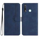 For vivo Y19/U3/Y5s/Z5i/U20 Heart Pattern Skin Feel Leather Phone Case(Royal Blue) - 1