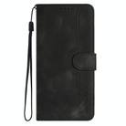 For vivo S9 Heart Pattern Skin Feel Leather Phone Case(Black) - 2