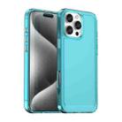 For iPhone 16 Pro Max Candy Series TPU Phone Case(Transparent Blue) - 1