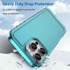 For iPhone 16 Pro Max Candy Series TPU Phone Case(Transparent Blue) - 3