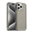 For iPhone 16 Pro Max Candy Series TPU Phone Case(Transparent Grey) - 1