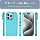 For iPhone 16 Pro Candy Series TPU Phone Case(Transparent Blue) - 2