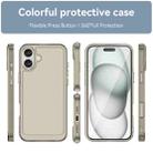 For iPhone 16 Plus Candy Series TPU Phone Case(Transparent Grey) - 2