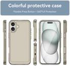 For iPhone 16 Candy Series TPU Phone Case(Transparent Grey) - 2