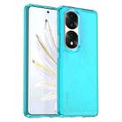 For Honor 70 Pro 5G Candy Series TPU Phone Case(Transparent Blue) - 1