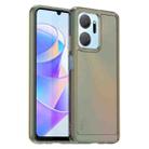 For Honor X7a Candy Series TPU Phone Case(Transparent Grey) - 1