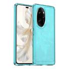 For Honor 100 Pro Candy Series TPU Phone Case(Transparent Blue) - 1