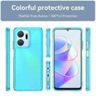 For Honor Play7T Candy Series TPU Phone Case(Transparent Blue) - 2