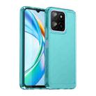 For Honor X5b Candy Series TPU Phone Case(Transparent Blue) - 1