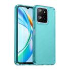 For Honor X6a Candy Series TPU Phone Case(Transparent Blue) - 1