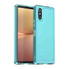 For Sony Xperia 10 VI Candy Series TPU Phone Case(Transparent Blue) - 1